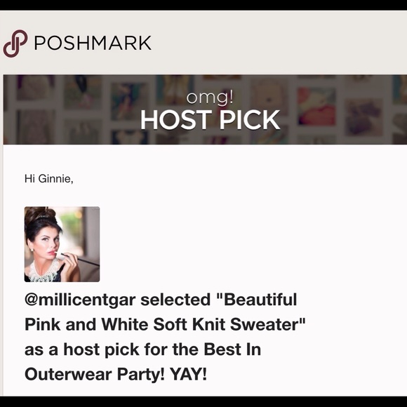 Pink and White Sweater🎉2XHP🎉 - Picture 3 of 3