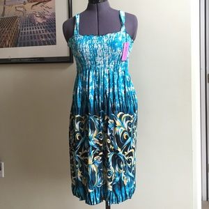 Blue tulips dress