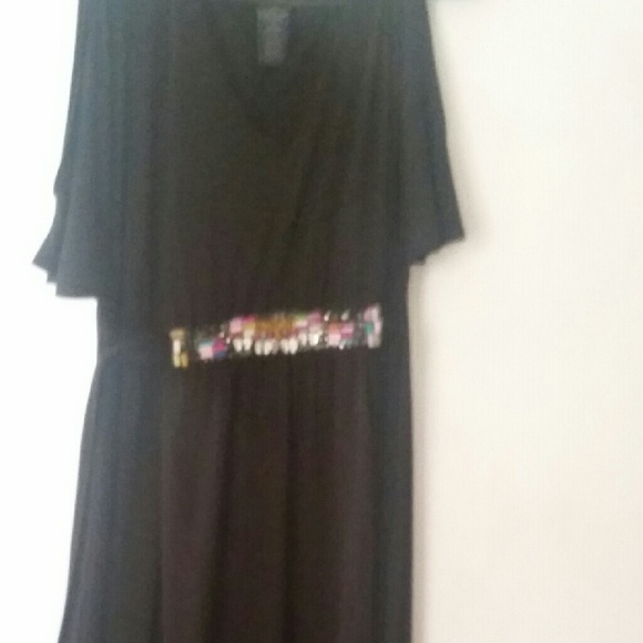 Faded Glory Long Black Summer Dress