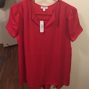 Red blouse from charming Charlie