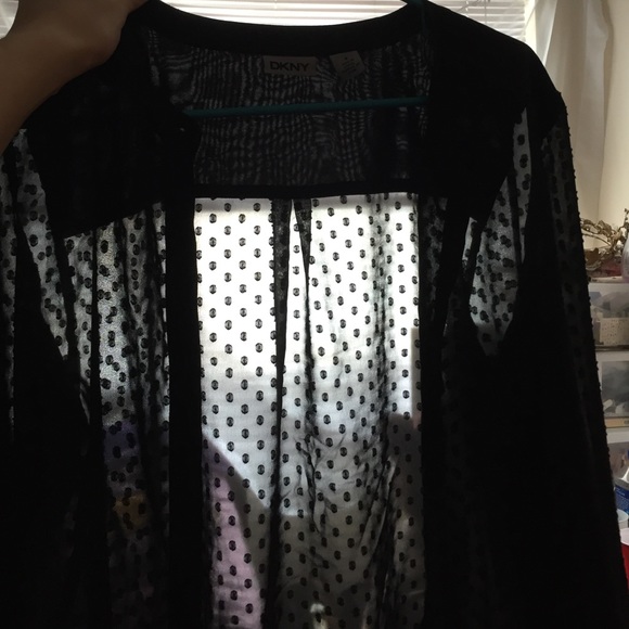 Sheer button down DKNY blouse - Picture 1 of 1
