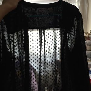 Sheer button down DKNY blouse