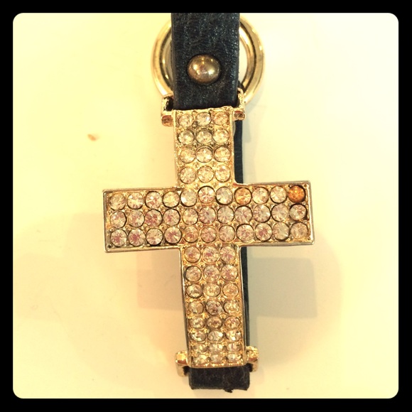 Crystal cross bracelet