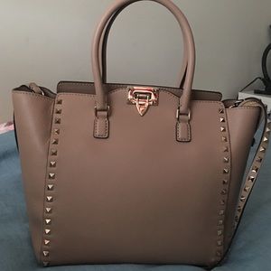 Valentino Vitello Rockstud Double Handle