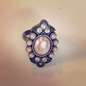 Pink stone ring