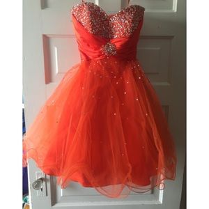 Orange party dress