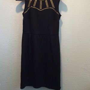 Mark black sleeveless dress.