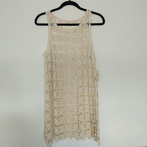 F21 Daisy Crochet Swimsuit cover-up