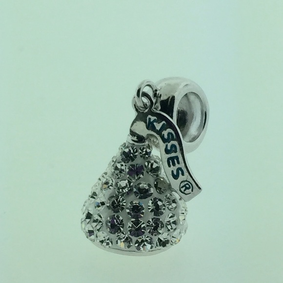 Swarovski crystal and silver Hershey kiss charm - Picture 2 of 3