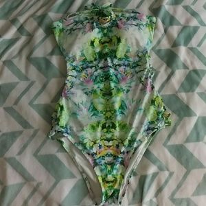 Victoria Secret one piece floral suit