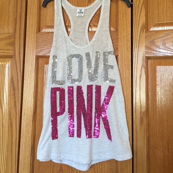 Sequined tank top