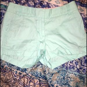 J Crew Mint Chino shorts