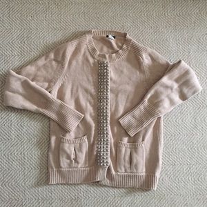 J. Crew cotton stud cardigan