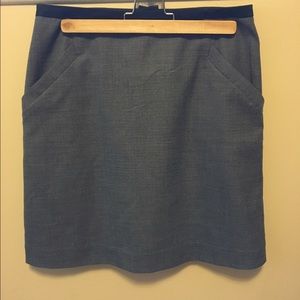 Gray pencil skirt