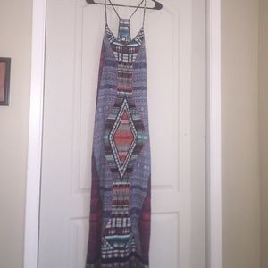Long tribal maxi dress