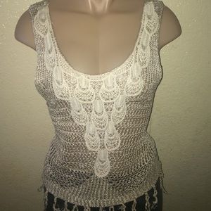 Medium Cream Knitted Top