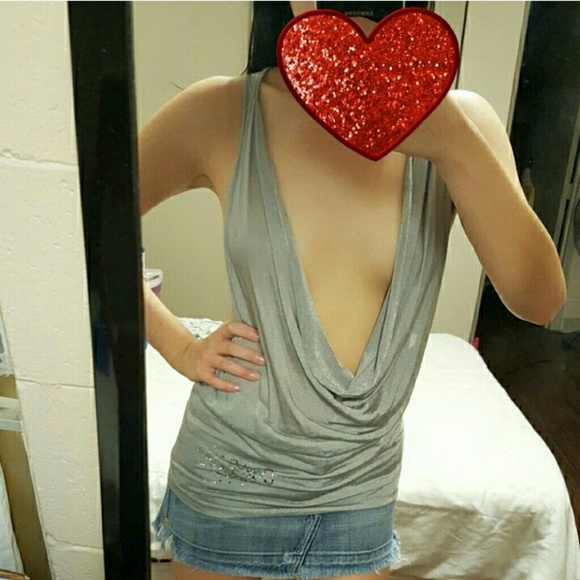 Miss sixty silver top.