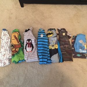 7 pairs of boys pajamas 4 or 5t