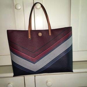 NWT Tory Burch large navy tote