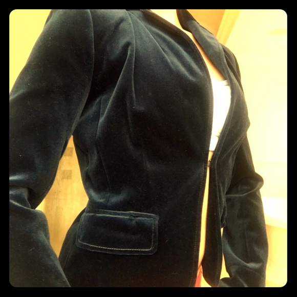 J crew velvet dress jacket