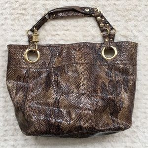 SALE! Steve Madden Large Faux Snake Skin Purse
