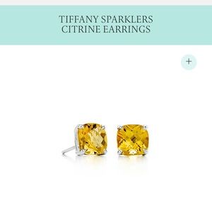 Tiffany&CO citrine stone earrings