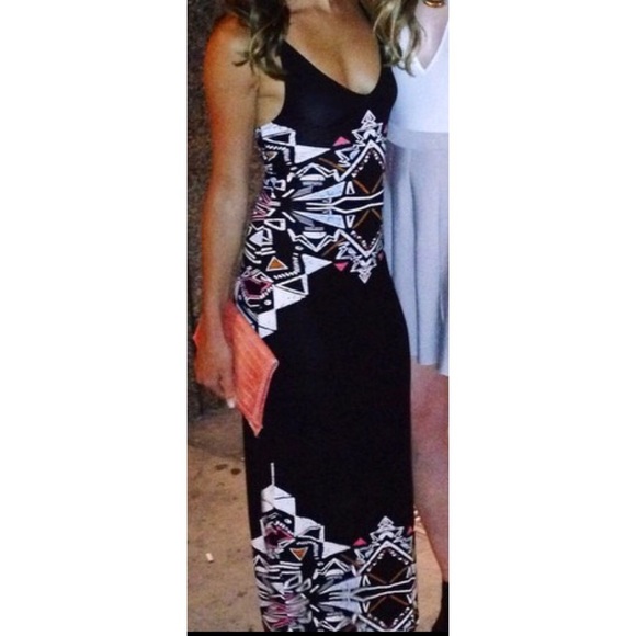 Urban Outfitters Aztec Print Maxi Dress