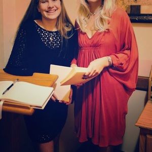 DVF FLOURETTE DRESS IN TERRACOTTA