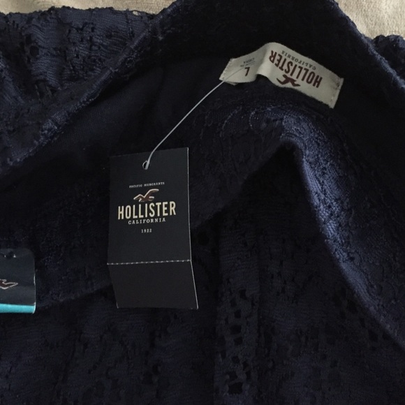 Dark Blue Lace Hollister Skirt - Picture 4 of 4