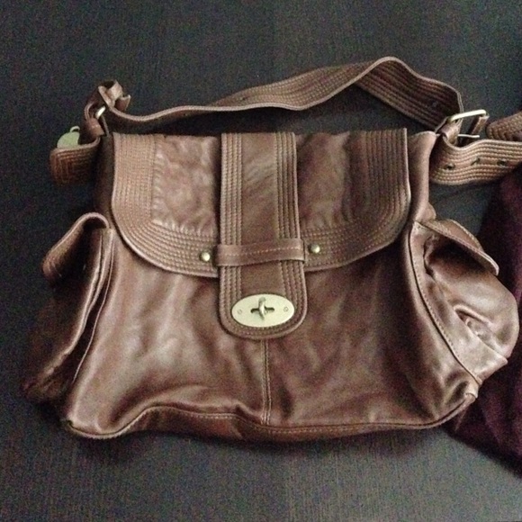 Chestnut brown Mulberry satchel w adjustable strap - Picture 1 of 4