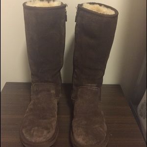 Chocolate Brown UGGs with inside Zipper