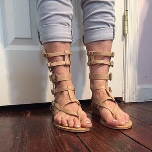 Saint & Libertine NY cream gladiator sandals