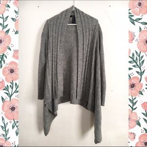 Grey Asymmetrical Cardigan