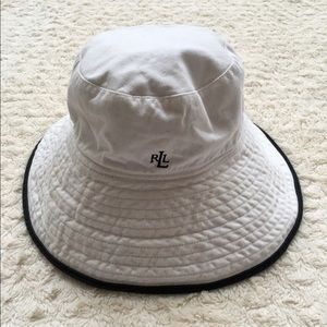 Ralph by Ralph Lauren white Cotton Sun Hat
