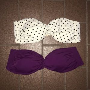 Two swim suit tops