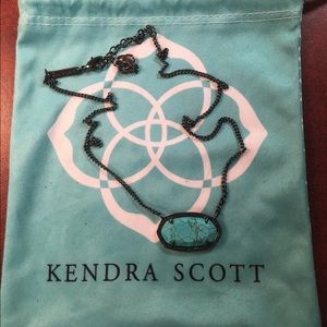 Kendra Scott Dylan, Turquoise and Gunmetal