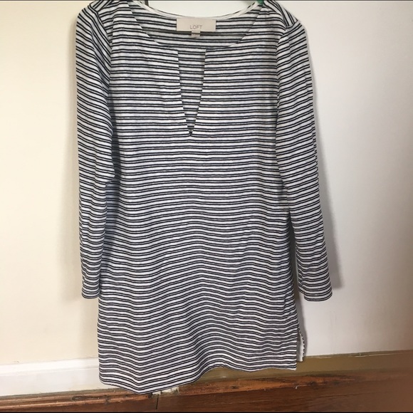 Ann Taylor Preppy Striped Tunic - Picture 1 of 1