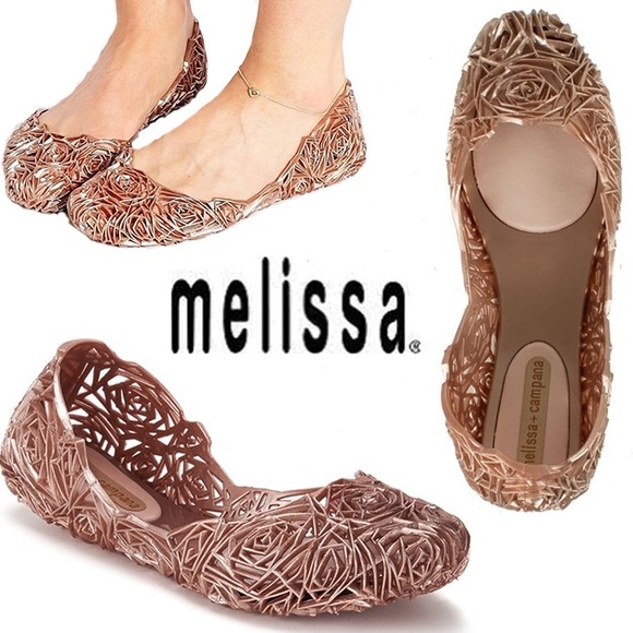 *Melissa Shoes* Blush pink ballet flats NWOT