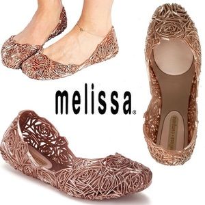 *Melissa Shoes* Blush pink ballet flats NWOT