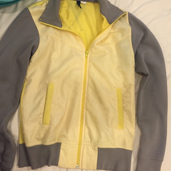 Gray and yellow h&m jacket
