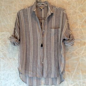 Linen blend shirt