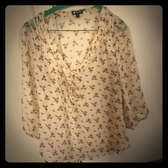 Boho long sleeve fall blouse - Picture 1 of 2