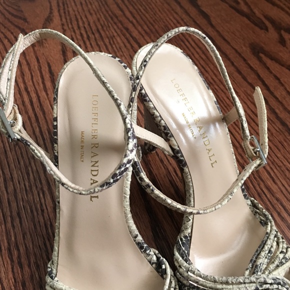 Loeffler Randall snakeskin sandals - Picture 4 of 4
