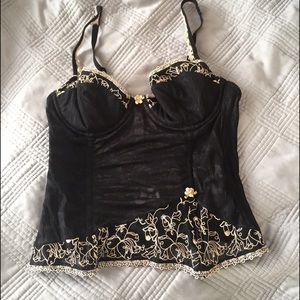 Lace and floral corset