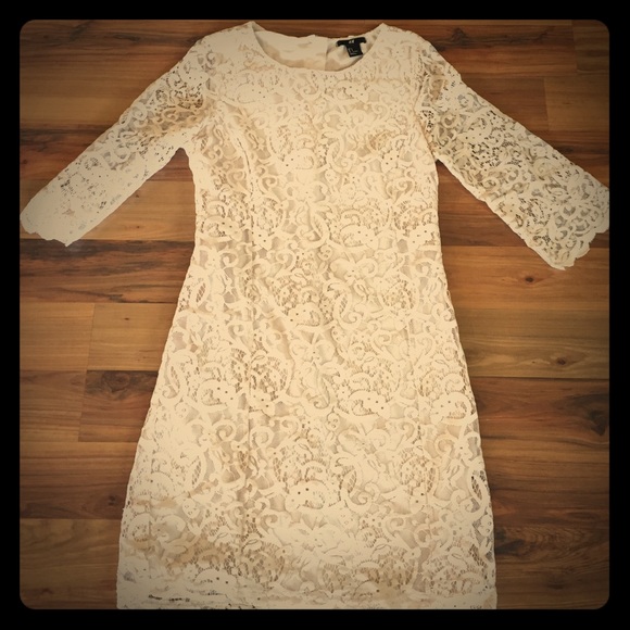 Cream Lace Dress