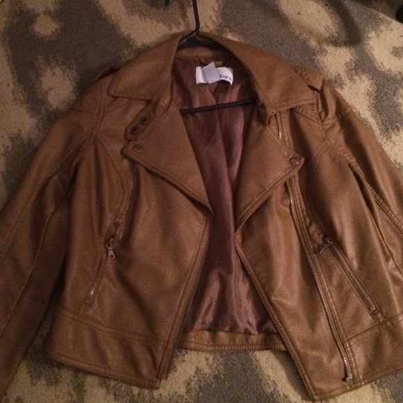 Faux leather jacket