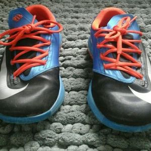 Nike KD Black, Blue, and Orange
