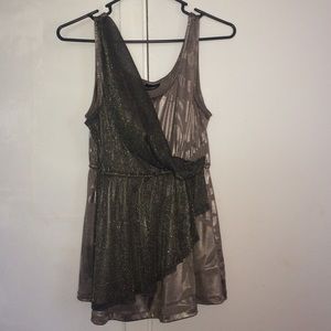 A dressy muscle shirt