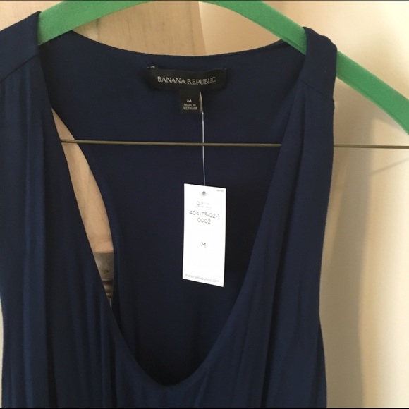 Blue banana republic rouched dress - Picture 2 of 3