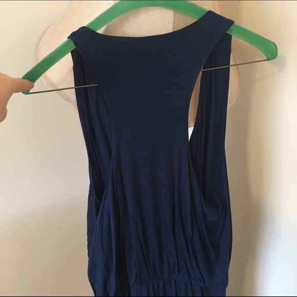 Blue banana republic rouched dress - Picture 3 of 3